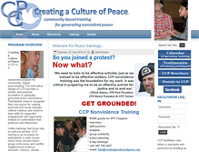 Tablet Screenshot of creatingacultureofpeace.org